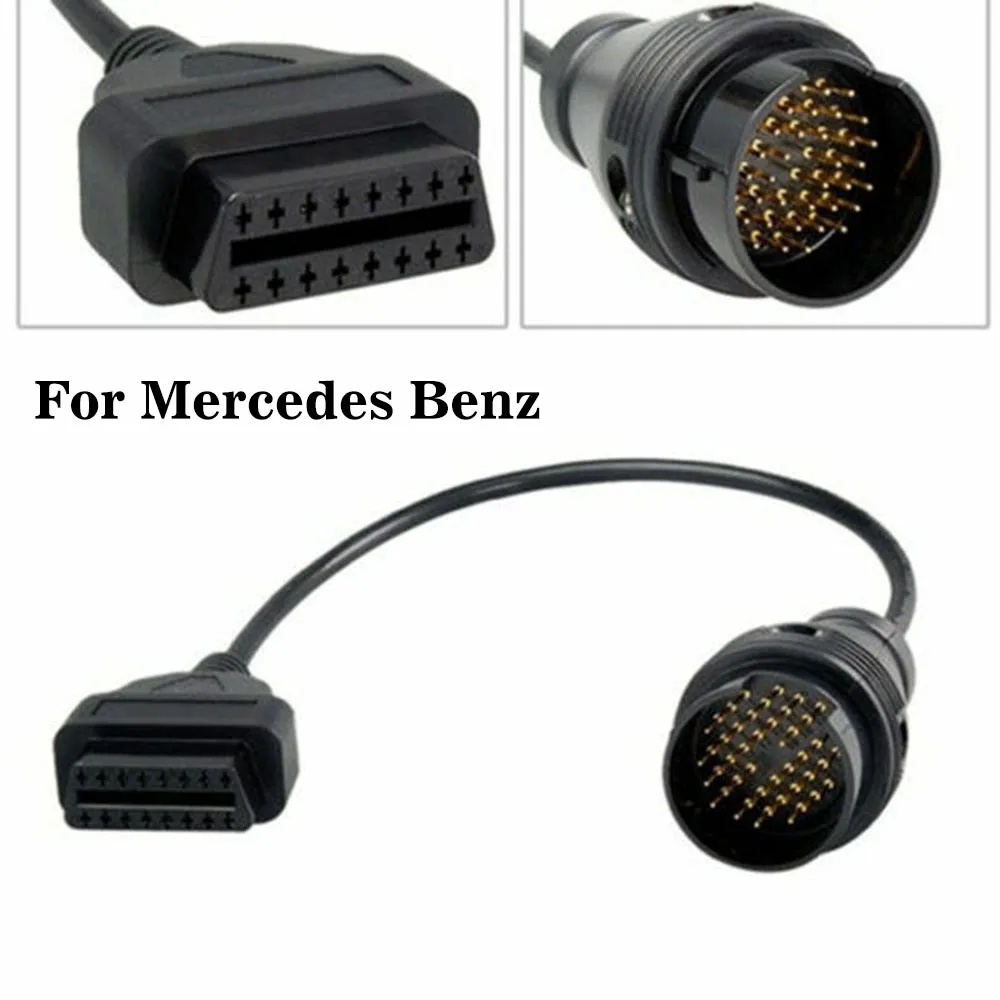 OBD2 OBD 2 кабель сканер круглая розетка для Mercedes Benz 14Pin до 16Pin разъем BENZ Sprinter 14 Pin к 16