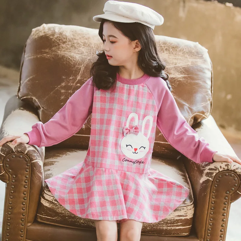 Одежда для детей повседневные платья в клетку девочек-подростков праздничное