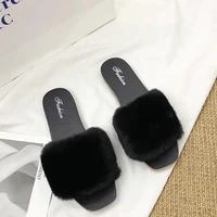 womens fluffy slippers warm velvet light weight non slip winter home warm slippers beautiful cheap lazy indoor slippers