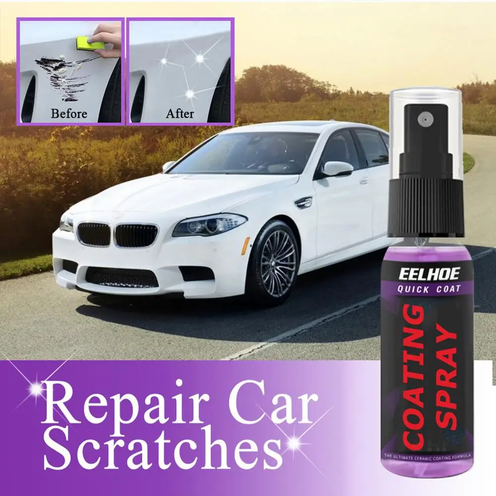 

Cleaning Scratch Repair Agent Car Coating High Gloss Shine Liquid Polish Paint Care Cleaning Spray Wash Accessories 120ml