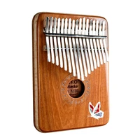 17 keys kalimbas mbira african mahogany finger thumb piano wooden keyboard percussion musical instrument gift