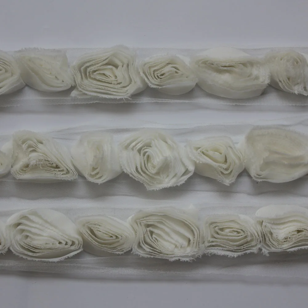 20 лет шифоновые потертые цветы для девочек аксессуары волос diy платья одежда