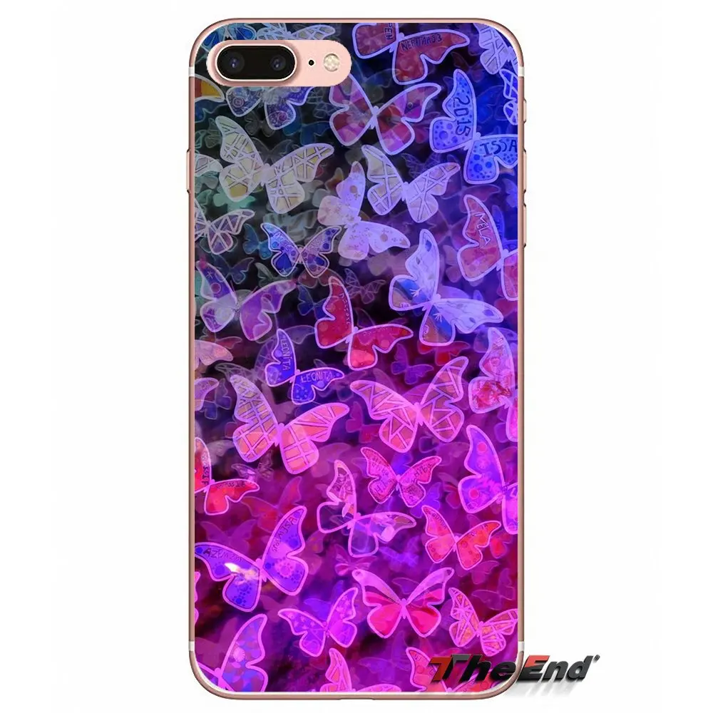 Мягкие прозрачные чехлы для Samsung Galaxy J1 J2 J3 J5 J7 A3 A5 A7 2015 2016 2017 J330 J530 J730 бабочка |