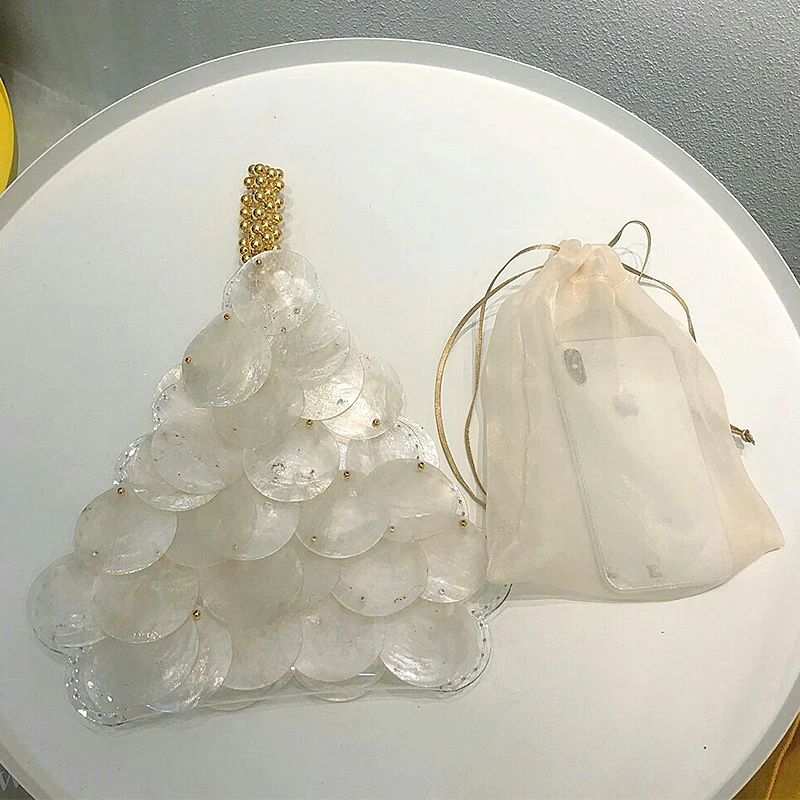 Роскошные дизайнерские женские сумки из натуральной ракушки плетеная вечерняя