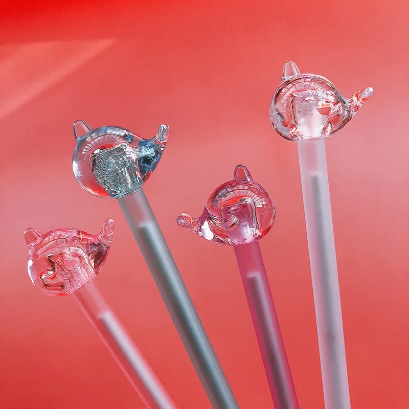 1 шт. Новинка гелевые ручки с кристаллами милые кавайные единорогом нейтральные