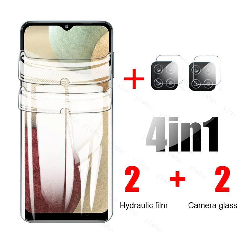 

4-in-1 Hydrogel Film for Samsung Galaxy A12 2020 protective film samsun a 12 A125F 6.5" screen protector film safety not glass