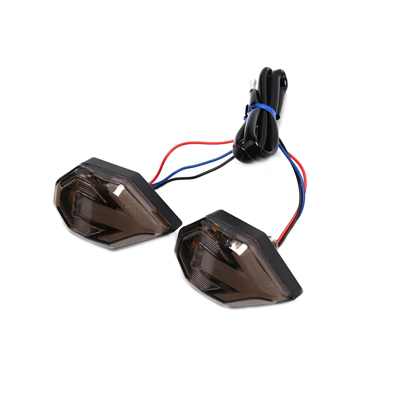 

2pcs Arrow Indicator Turn Signal Light For Motorcyle Yellow Blue 12V LED Light