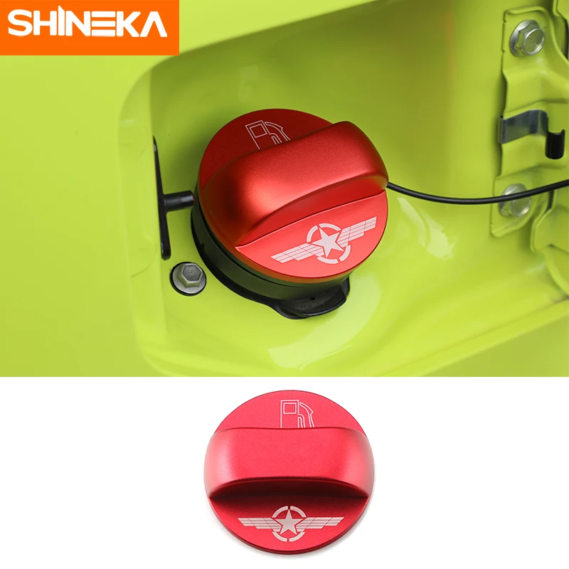 SHINEKA Car Stickers Aluminium Alloy Internal Oil Tank Cap Fuel Decoration Cover For Suzuki Jimny 2007-2020 Styling | Автомобили и