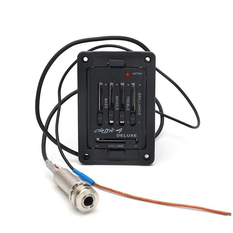 4-Полосная Акустическая гитара Делюкс предусилитель для гитары эквалайзер