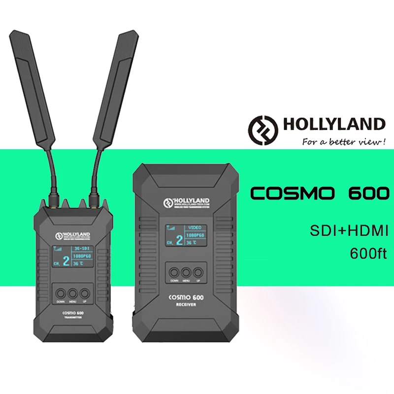 HOLLYLAND COSMO 600ft Беспроводная передача HD видео 3G SDI HDMI 1080 Видео передатчик приемник