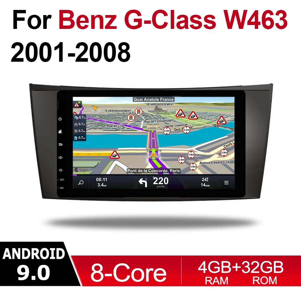 Android автомобильный мультимедийный плеер 2 Din WIFI GPS навигация Авторадио для Mercedes Benz