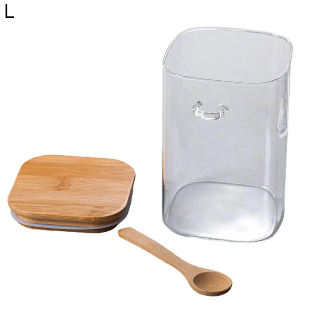 

Hot Sales Storage Jar Transparent Airtight Glass Multifunctional Grain Container Tank with Sealed Lid for Kitchen