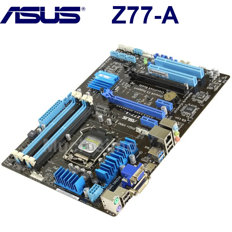 Asus Z77-A для рабочего стола материнской платы LGA 1155 DDR3 USB2.0 USB3.0 32 Гб I3 I5 I7 22/32nm Z77 ПК Материнские платы б/у