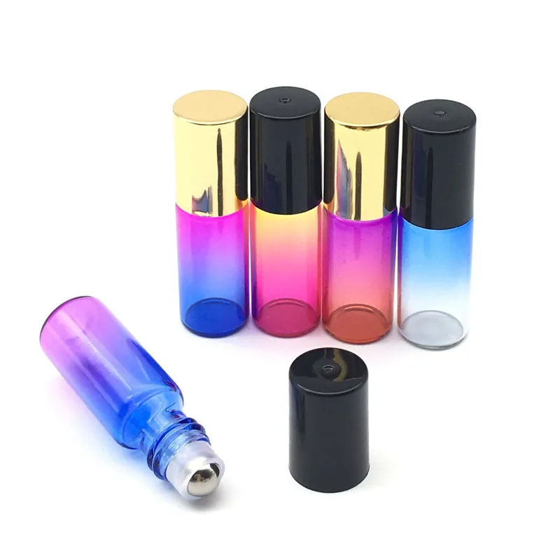 Пустой стеклянный флакон для эфирных масел с градиентом 3 шт. 5 мл яркие духи