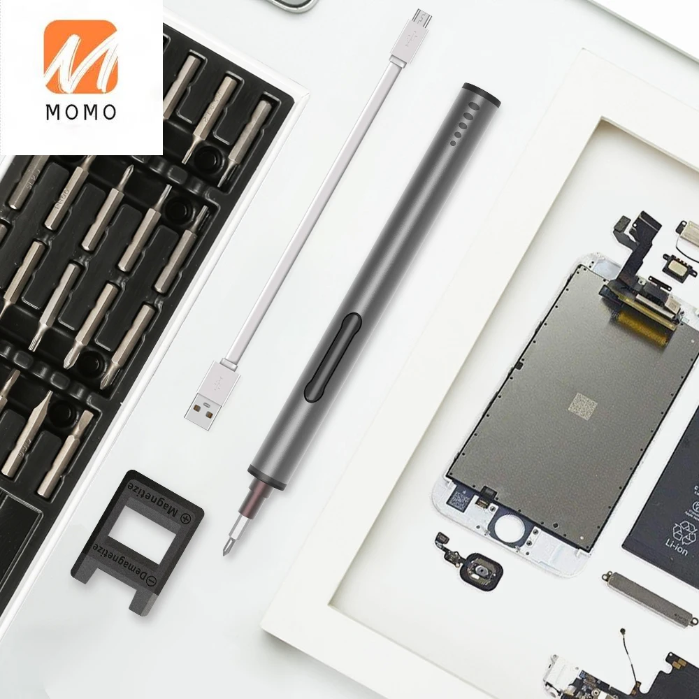 23 in 1 electric screwdriver set precise screw driver bit kit computer mobile phone repair tool with usb free global shipping