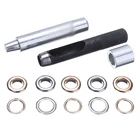 Набор инструментов для штамповки и пробивки люверсов с 3 инструментами для самостоятельной сборки обуви, одежды, 120 наборов