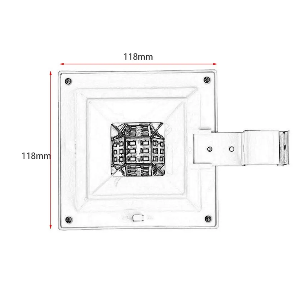 Яркий 6 светодиодных солнечных батареях Водонепроницаемый защитный водосточной
