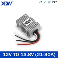 xwst newest 12v to 13 8v dc dc converter 21a 30a step up boost power converter 13 8v stabilizer for lead acid support dropship