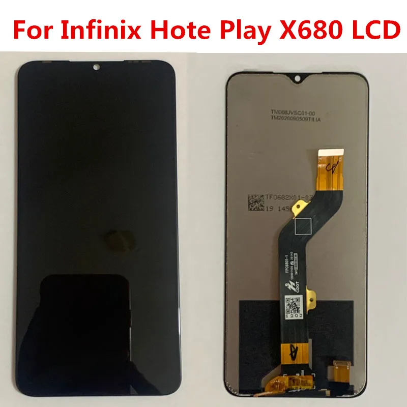 

For Infinix Hot 9 Play X680 LCD Display Screen Assembly Full Complete Glass Digitizer Replacement free shipping cost