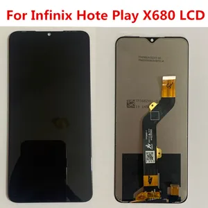 for infinix hot 9 play x680 lcd display screen assembly full complete glass digitizer replacement free shipping cost free global shipping