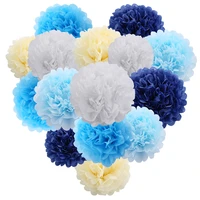 dhl free shipping 300 pcs 10cm 4creative decorative tissue paper pom poms wedding oodland birthday party home decorations