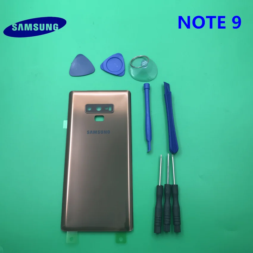 Замена NOTE9 задняя панель Батарея стекло задняя дверь крышка с задней камерой Стекло samsung Galaxy NOTE 9 N960 N960F