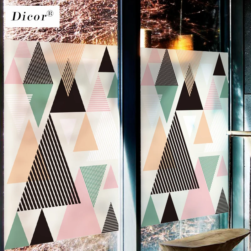 Марка DICOR окрашенная статическая липкая оконная пленка матовая непрозрачная