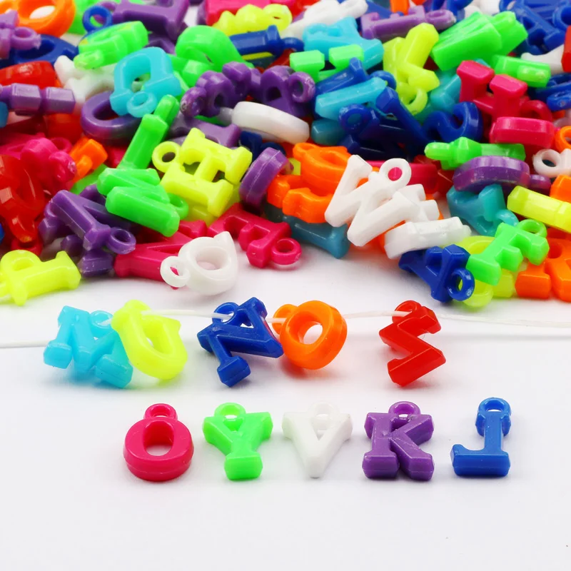 

English Pendant Wholesale Random Letters Mixed Color Accessories For DIY Handmade Children's Necklace Jewelry Making Decoration