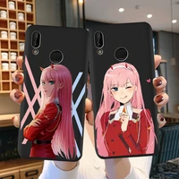 sexy zero two darling in the franxx anime phone case for huawei p20 p30 p40 lite pro p8 p10 mate 30 20 10 lite pro fundas