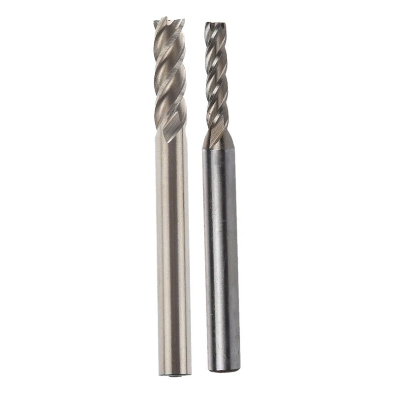 

Hot SV-2 Pcs End Mills Cutter :1 Pcs 4Mm X 6Mm Straight Shank 4 Flutes & 1 Pcs Straight Shank 6Mm Cutting Dia 4 Flutes Milling