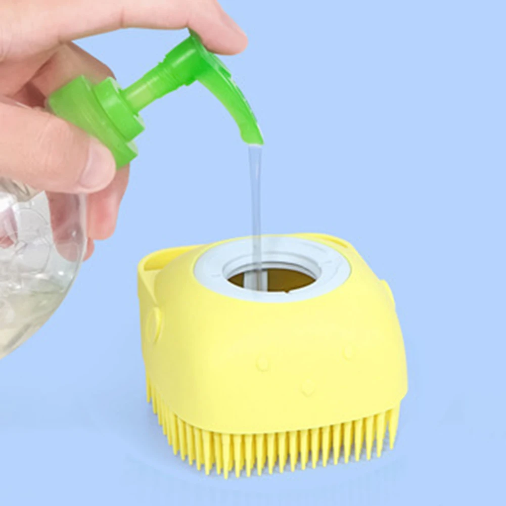 Силиконовая щетка для волос шампунь кисть головы расческа спа Массажная