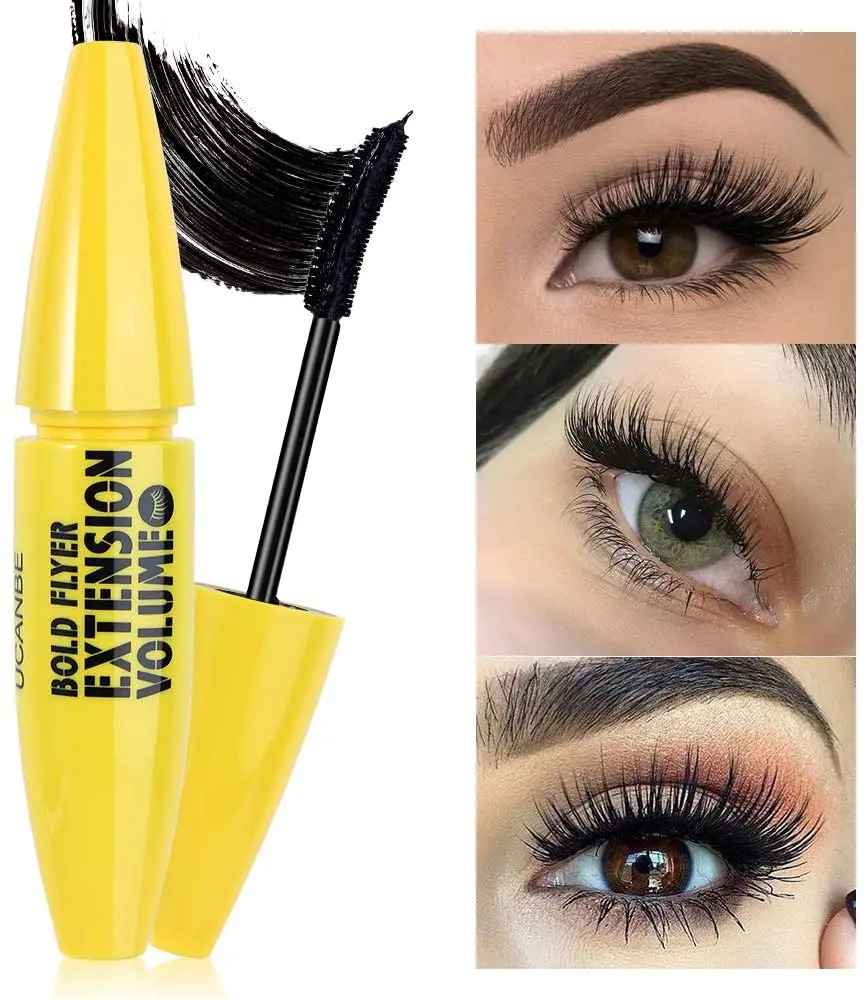 3pcs/lot Ucanbe 4D Plus Lengthening Thick Mascara Dramatic Length and Volume Perfect Lash Combination Waterproof Smudge Proof |