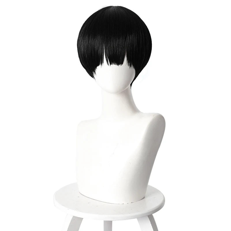 

Anime Toilet-bound Hanako-kun Hanako-kun Dark Brown face cut short hair cosplay anime WIGCosplay hairwear Wig+Wig Cap