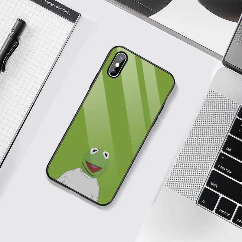 

Funny The Frog Pepe Face Cry Happy Phone Case Tempered glass For iphone 6 6S 7 8 plus X XS XR 11 12 mini PRO MAX