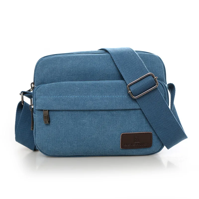 Многослойная деловая сумка унисекс мессенджер через плечо с диагональю для