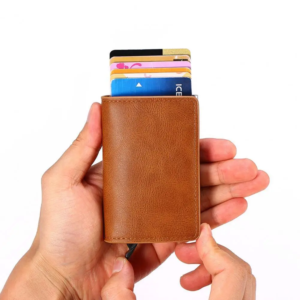 

RFID Card Holder High Quality Portable Creative Small Eco-friendly Anti-theft ID Credit Card Holder Pocket Wallet Bag for Home