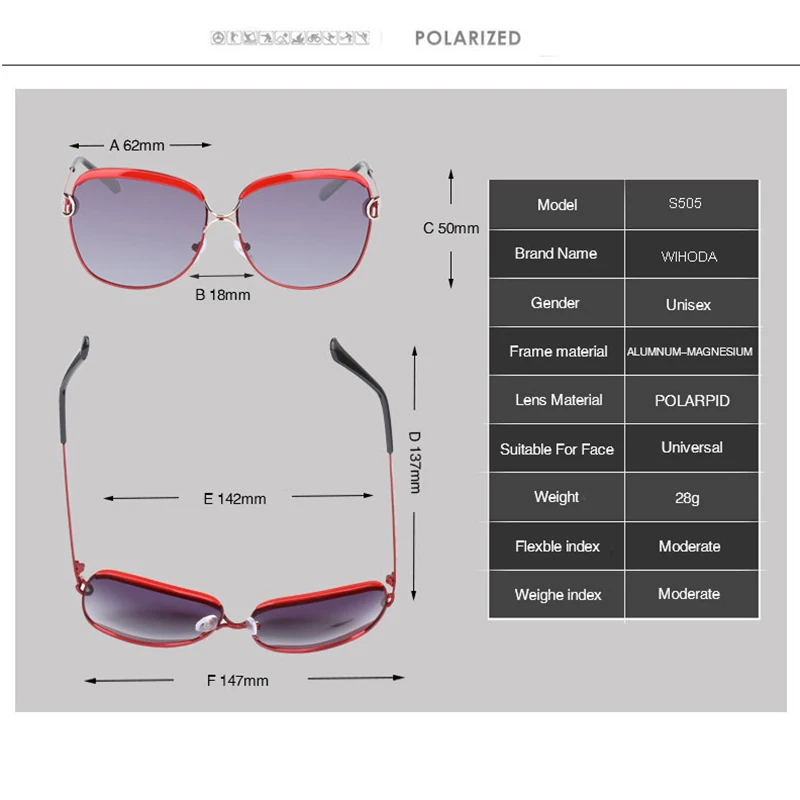 Женские солнцезащитные очки с градиентом UV400 100% оригинальные поляризационные в