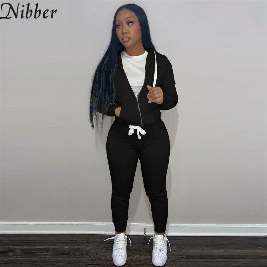 Женский сочный спортивный костюм Nibber Спортивная толстовка с капюшоном комплект