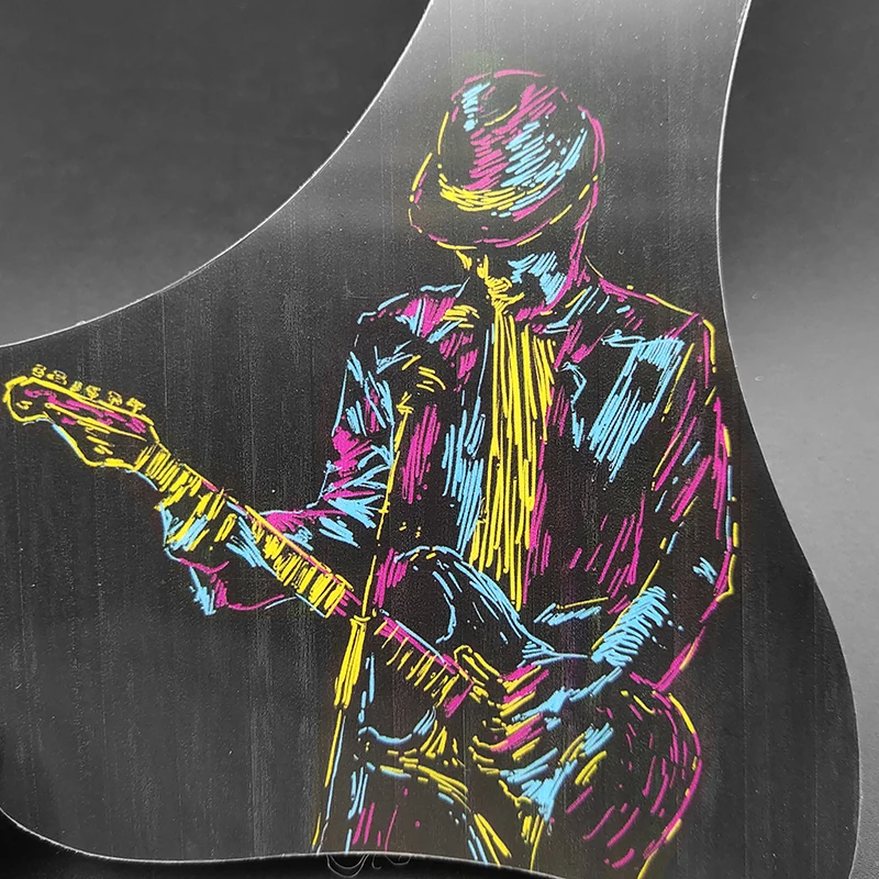 Самодельная защита для акустической гитары самоклеящаяся звукового отверстия