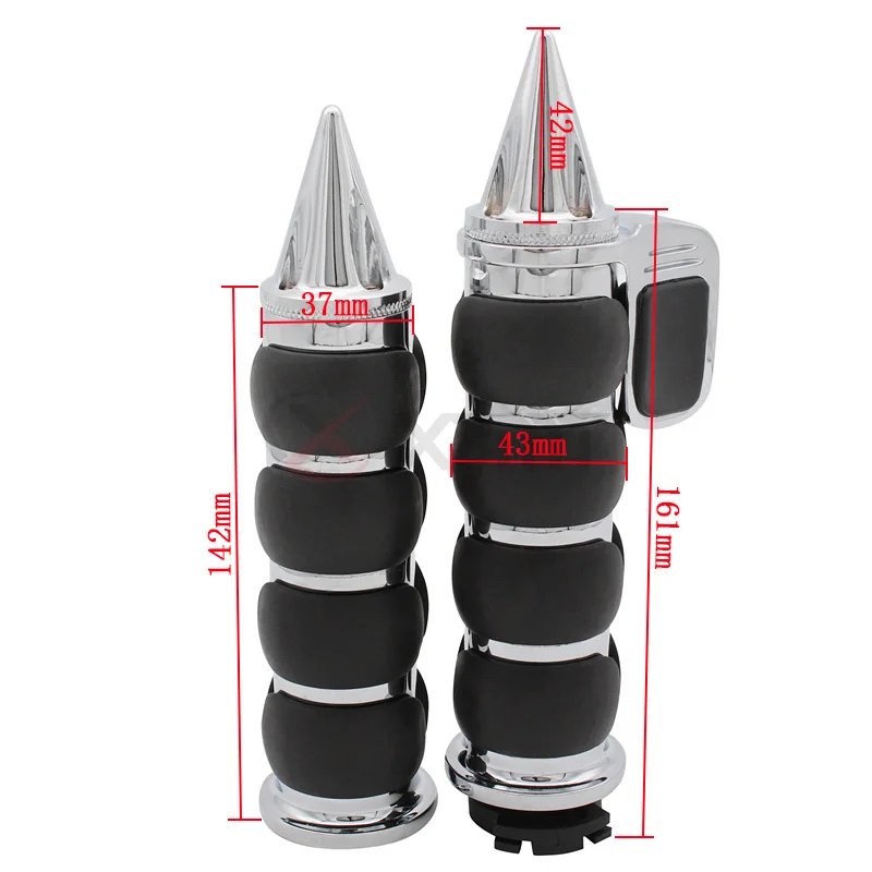1 &quot25 мм или 7/8&quot 22 резиновые ручки для Harley Honda Kawasaki Suzuki Yamaha велосипеды крейсер
