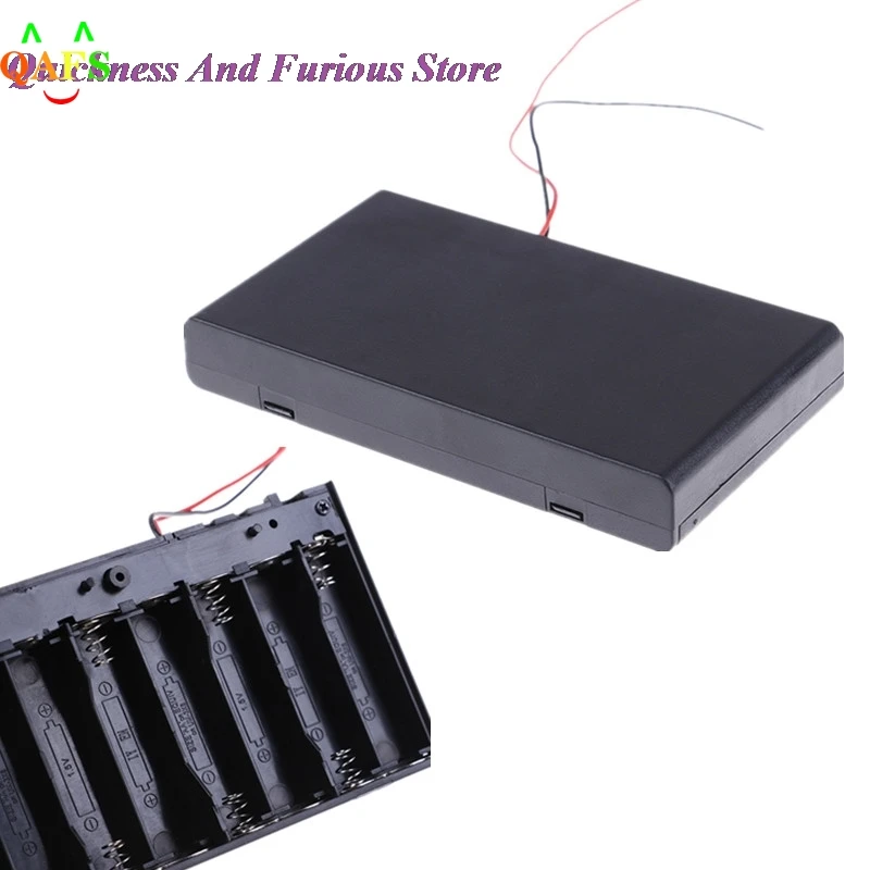 

1PCS On/off 8x1.5V 12V 8AA 2A Battery 8 AA With Switch ACC Wire Leads Diy 8 Slot AA 8XAA 8 X AA + Switch ACC
