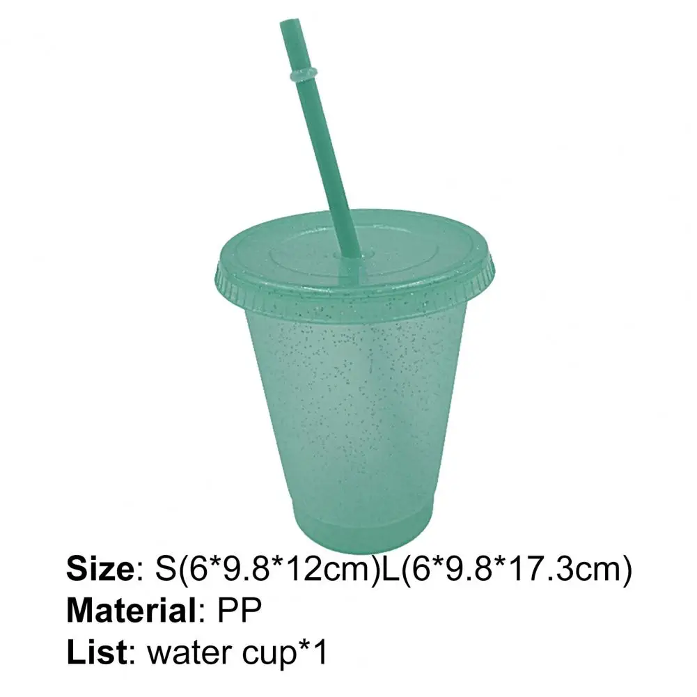 

Water Bottle Portable Reusable PP Girl Sequined Glitter Cup for Outdoor Drinkware Coffee Cup Reusable Cups kitchen accessories