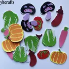 1 пакетовлот, наклейки из пены с овощами для раннего обучения, Обучающие игрушки diy, украшение для детской комнаты, цветовое обучение