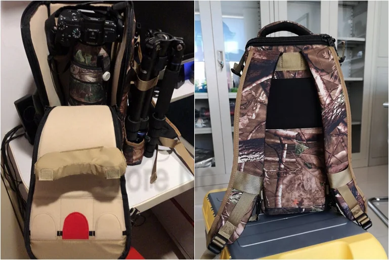 Рюкзак для DSLR камеры сумка телеобъектива водонепроницаемый Tamron Sigma 150-600 мм Nikon