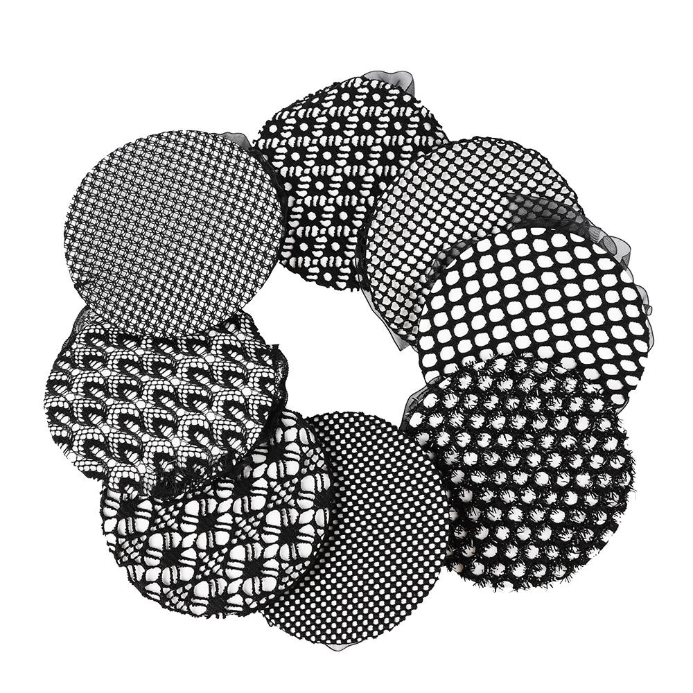 Черные сети для волос невидимые эластичные края сетки укладки мягкие линии