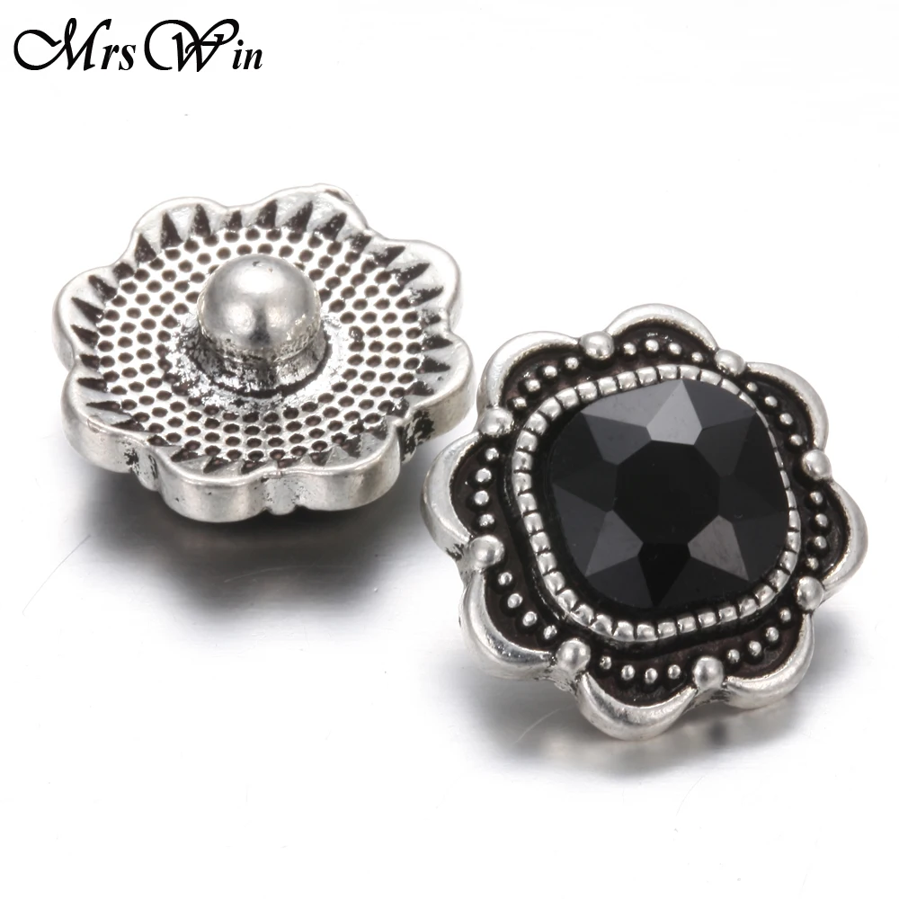 6 шт./лот новые застежки ювелирные изделия горный хрусталь Подсолнух 18 мм кнопки