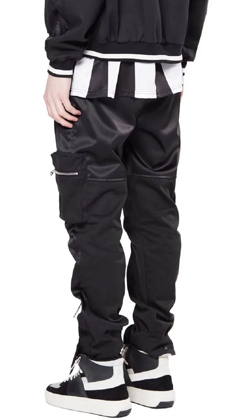 QoolXCWear хип-хоп шаровары мужские брюки для пробежек 2019 черные Jogger эластичная талия