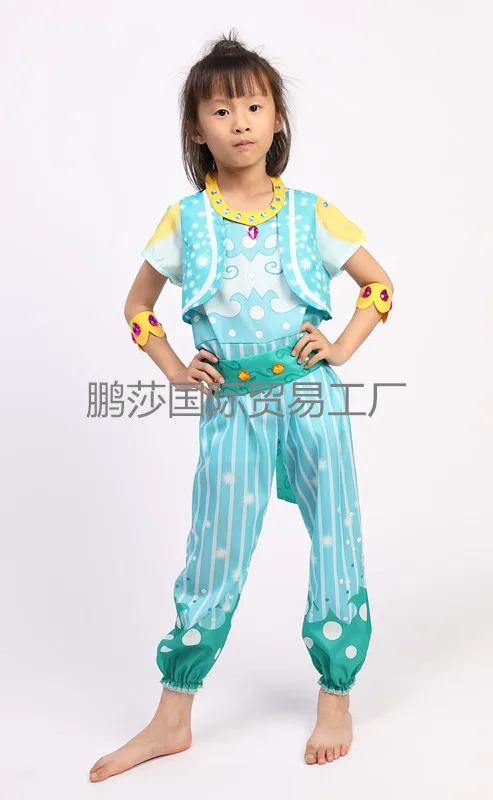 Блестящий и сияющий карнавальный костюм комплект для дошкольной вечеринки