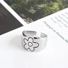Панк Винтаж английские буквы металлические буквы разомкнутые кольца дизайн палец Для женщин мужчин вечерние украшения подарков указательного пальца кольцо