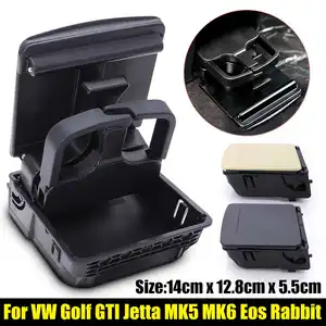 car central console armrest rear cup holder box for vw for jetta golf gti mk5 mk6 1k0862532f9b9 1k0862532 free global shipping